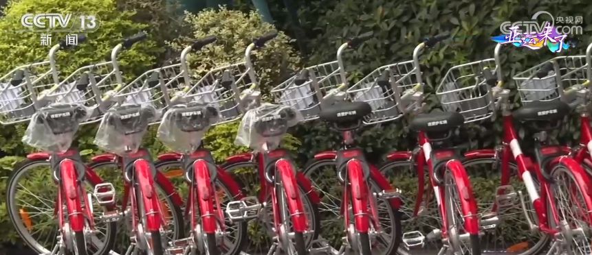 杭州亚运村绿色出行新举措：小红车与吉祥物红